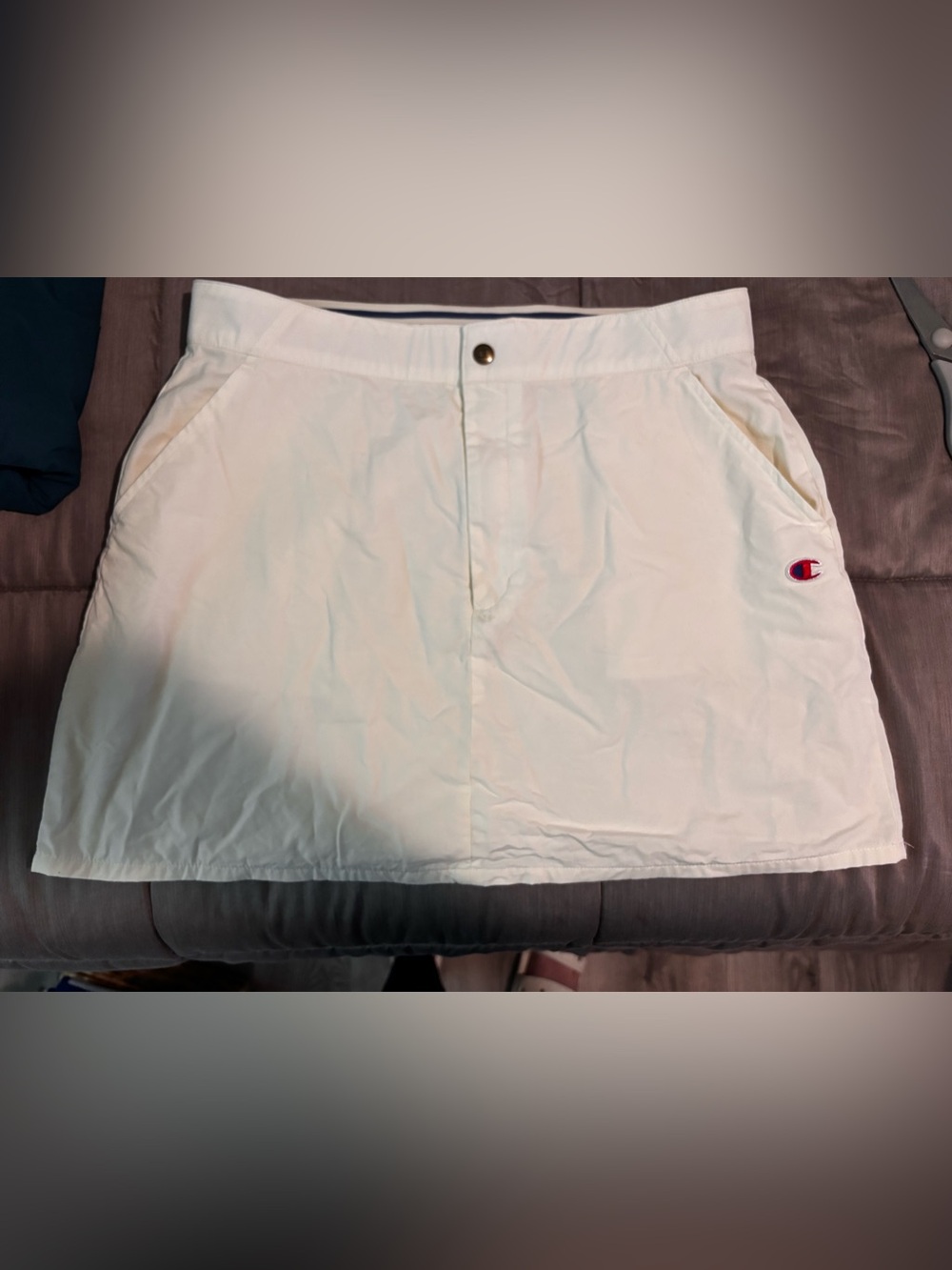 Champion Classic White Mini Skirt